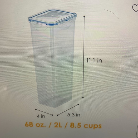 NEW Cereal and spaghetti containers - Picture 7 of 7